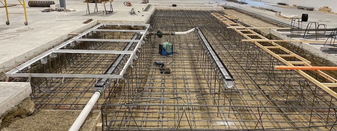 zurn trench drains commercial installation