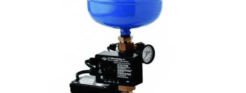 Commercial grade water pressure booster system professionally installed at a business in Barrington, Illinois