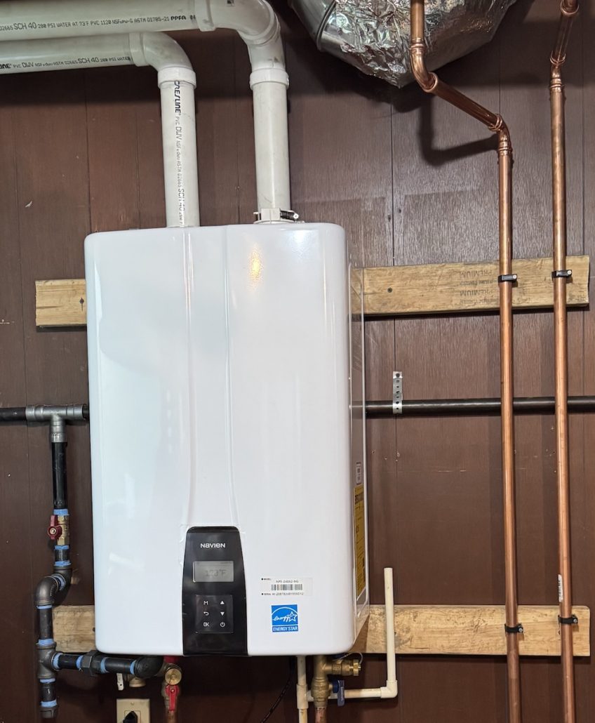 tankless water heater from Elgin hard water